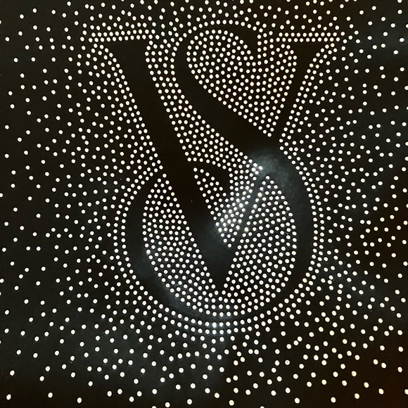 Victoria’s Secret VS rhinestone black sateen bling mega tote bag purse gym SALE - Picture 2 of 7